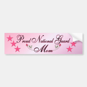 Roze en Roze Bumpersticker van de Nationale Garde