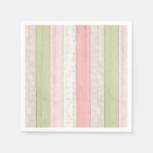 Roze en roze houtkool servet (Voorkant)