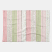 Roze en roze houtkool theedoek (Horizontaal)