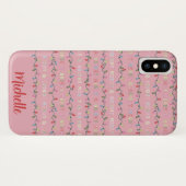 Roze en roze kerstlampjes met fijne snede Case-Mate iPhone case (Achterkant (horizontaal))