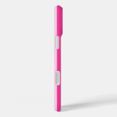 Roze en roze monogram strepen Case-Mate iPhone case (Achterkant / Rechts)