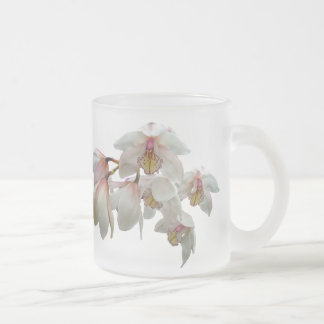 Roze en roze orchideeën matglas koffiemok