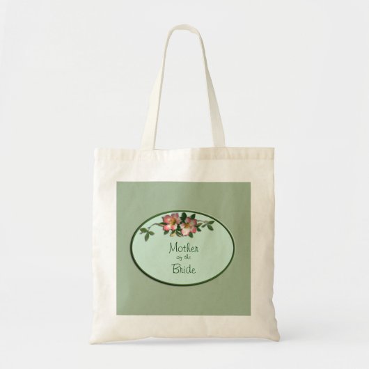 Roze en Sage Floral Wedding Favor Tas (Voorkant)