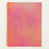 Roze en Sinaasappel Marbled Wolk abstract Planner (Voorkant)