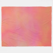 Roze en Sinaasappel Marmerled Cloud abstract Fleece Deken (Voorkant (Horizontaal))
