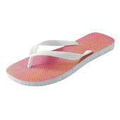 Roze en Sinaasappel Marmerled Cloud abstract Teenslippers (Schuin)