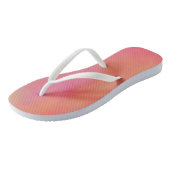 Roze en Sinaasappel Marmerled Cloud abstract Teenslippers (Schuin)