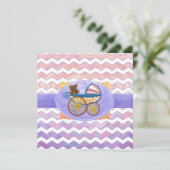 Roze en Stinky Baby Kaart (Staand voorkant)