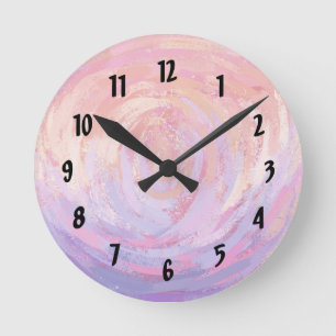 Roze en Stinky Ronde Klok