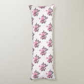 Roze en stoffige paarse rozen. lichaamskussen (Achterkant (Verticaal))