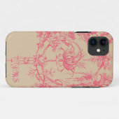 Roze en Tan Toile Case-Mate iPhone Case (Achterkant (horizontaal))