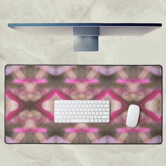 Roze en Taupe Boho Chique Abstract Patroon Bureaumat