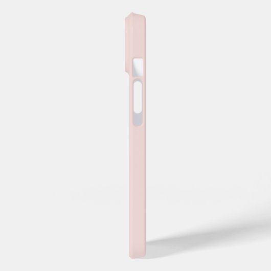 Roze en Terracotta Modern Initiaal Monogram Hoesje (Achterkant / Links)