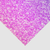 Roze en Turquoise gradiënt Glitter Afdrukken Tissuepapier (Detail)