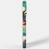 Roze en Turquoise Paradijs | Strandkunst Case-Mate iPhone Case (Achterkant / Rechts)