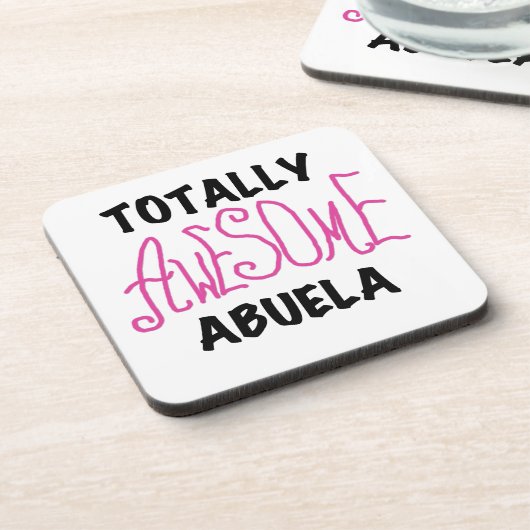 Roze en volledig Geweldige Abuela Gifts Drankjes Onderzetter (Linkerzijde)
