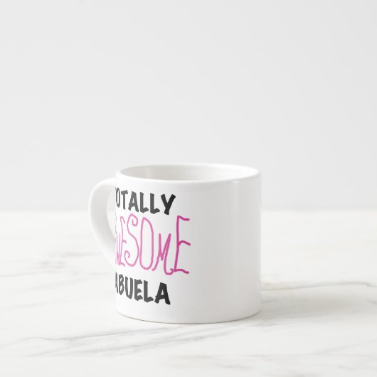 Roze en volledig Geweldige Abuela Gifts Espresso Kop (Voorkant links)