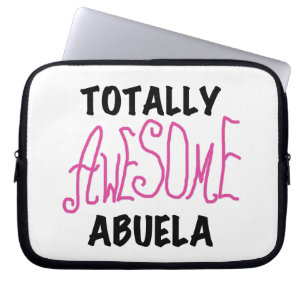 Roze en volledig Geweldige Abuela Gifts Laptop Sleeve