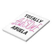 Roze en volledig Geweldige Abuela Gifts Notitieblok (Gedraaid)