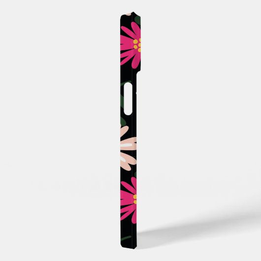 Roze en White Daisy Pattern Case-Mate iPhone Case (Achterkant / Rechts)