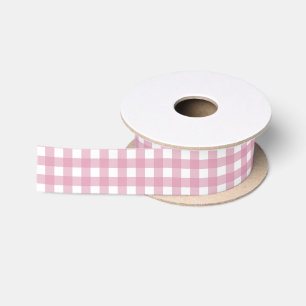 Roze en White Gingham Medium Lint