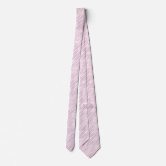 Roze en wit Abstract diagnostisch patroon Stropdas (Achterkant)