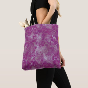 roze en wit Abstract Draagtas