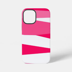roze en wit abstract iPhone 12 mini hoesje