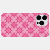 Roze en wit Case-Mate iPhone case (Achterkant (horizontaal))