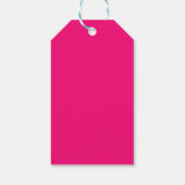Roze en wit, emoji dank u labels cadeaulabel (Achterkant)