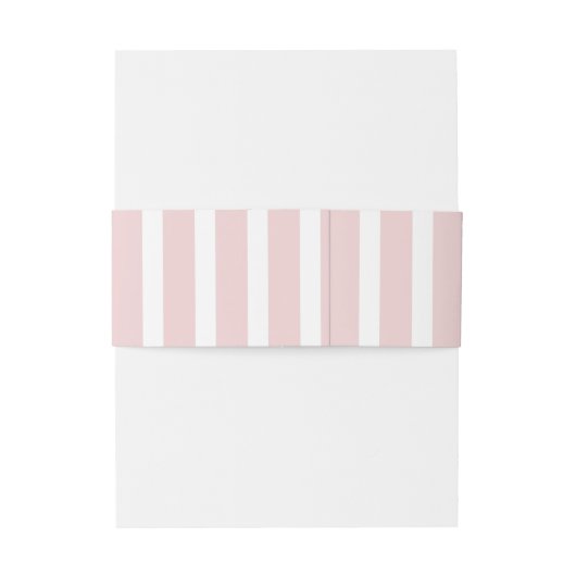 Roze en wit gestreepte Starfish Beach Social Club Uitnodigingen Wikkel (Achterkant Voorbeeld)