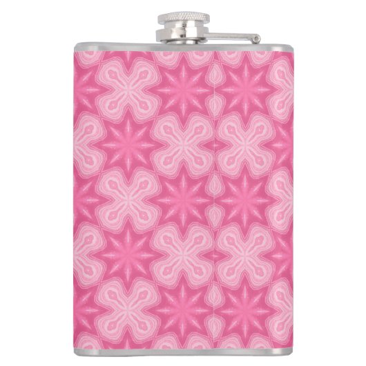 Roze en wit heupfles (Achterkant)