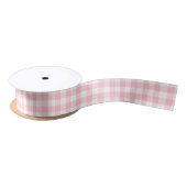 Roze en Wit Klein Grootte Gingham Controleert Lint (Spoel)
