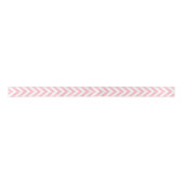 Roze en Wit Klein Verticaal Chevron Lint (Voorkant)