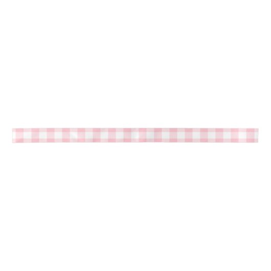 Roze en Wit Medium Size Gingham Checks Lint (Voorkant)