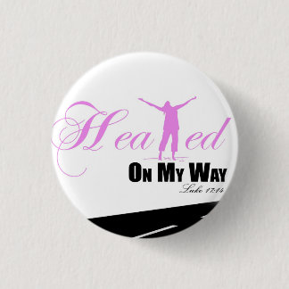 Roze en wit Op weg naar mijn Button