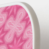 Roze en Wit Pickleball Paddle (Links Detail)