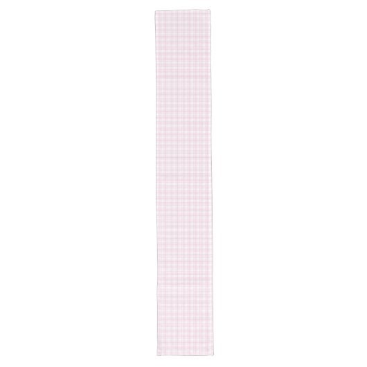 Roze en Wit Plaid Tafelloper Charm (Voorkant)
