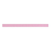 Roze en Wit Speelse Polka Dots Grosgrain Lint (Voorkant)