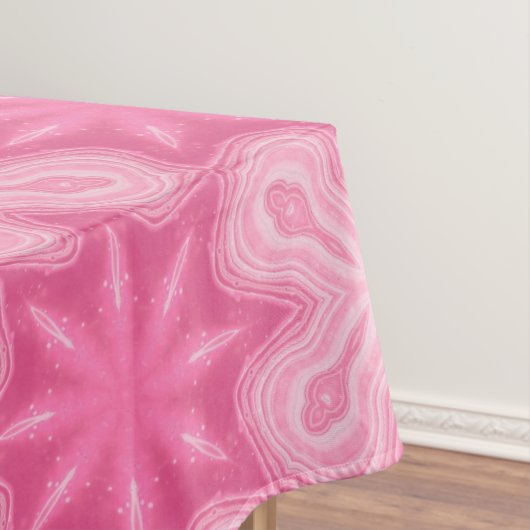 Roze en wit tafelkleed (Voorbeeld)