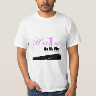 Roze en wit Verhit op mijn Way T-Shirt