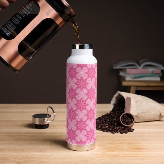 Roze en Wit Waterfles (Koffie)