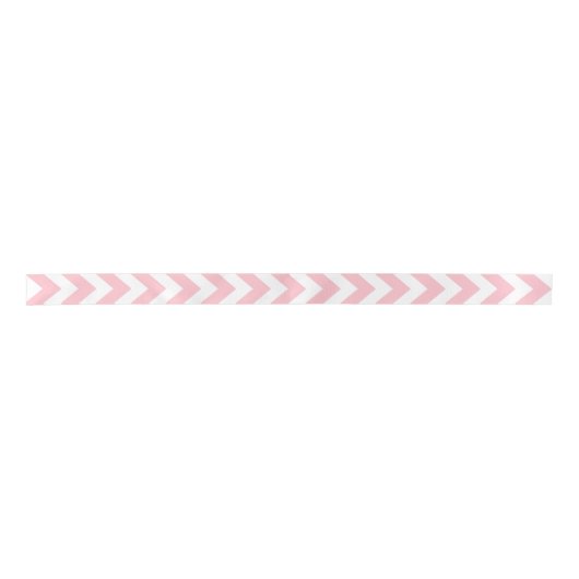 Roze en Wit Zigzag Chevron Patroon Lint (Voorkant)