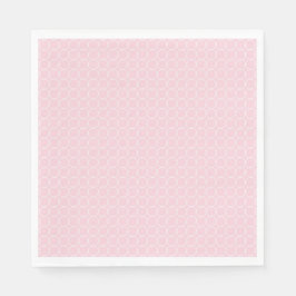 Roze en witpapier servet
