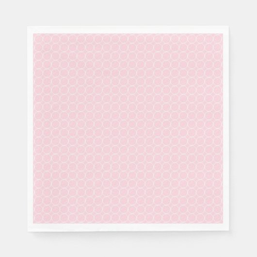 Roze en witpapier servet (Voorkant)