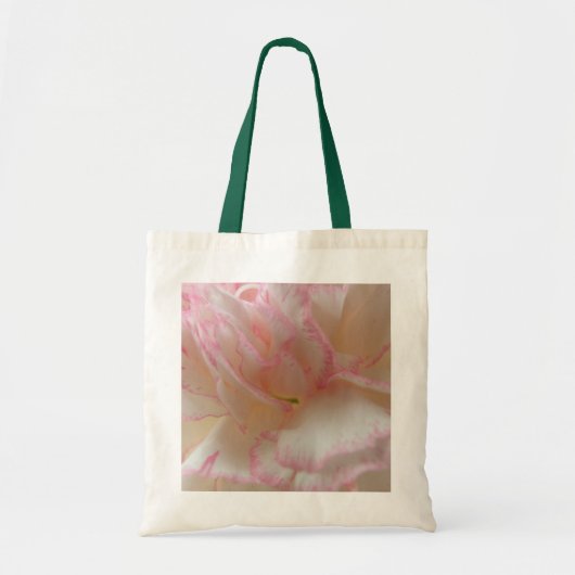 Roze en witte anjer Canvas tas (Voorkant)