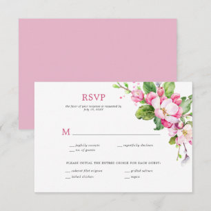 Roze en witte appel bloesem RSVP
