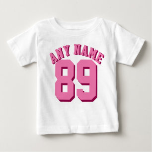 Roze en witte Baby Sport Jersey