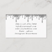 Roze en witte ballonnen Modern Visitekaartje (Achterkant)