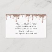 Roze en witte ballonnen Modern Visitekaartje (Achterkant)